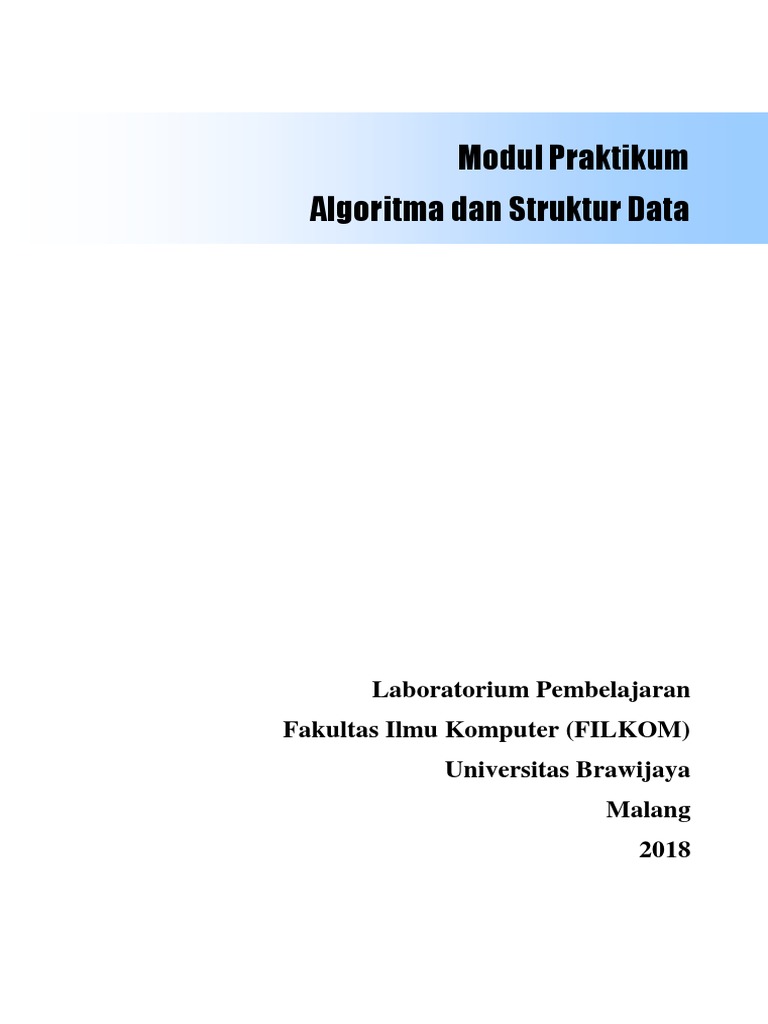 Modul Praktikum Algoritma dan Struktur Data | PDF