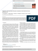 Capacitive Micromachined Ultrasonic Transducers Leak Detection by Dye Penetrant Test