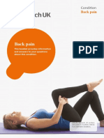 Back Pain Information Booklet