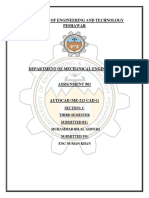 AutoCAD Assignment for Mechanical Engineering Course