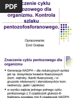 Download Znaczenie cyklu pentozowego dla organizmu- poczenia z przemianami by Emil Grabas SN51152351 doc pdf