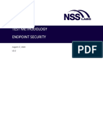 Test Methodology Endpoint Security: August 17, 2020