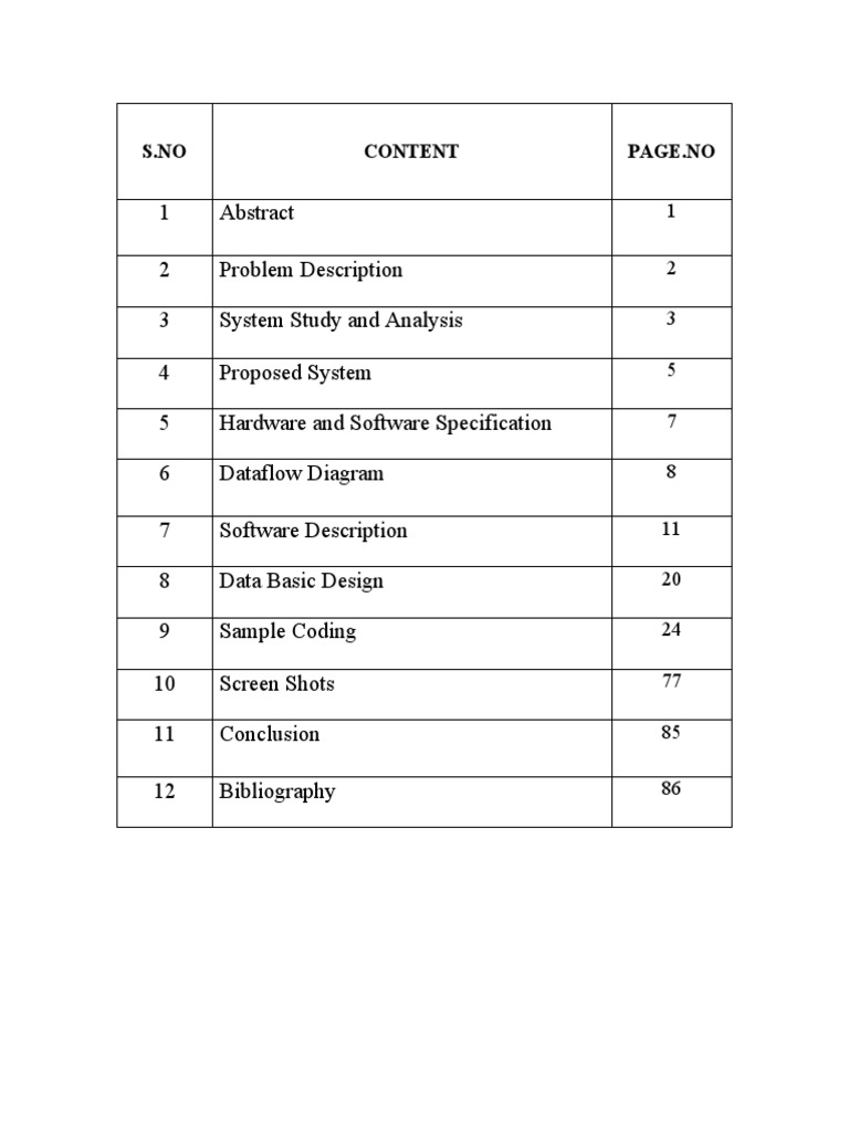 Project Report Structure and Content | PDF