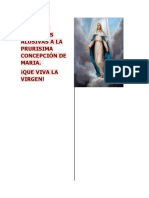 Album de Letras de Canciones Alusivas A La Prurisima Concepción de Maria