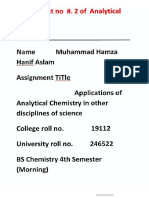 Applications of Analytical Chemistry