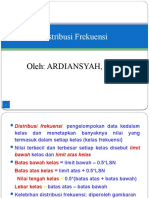 Distribusi Frekuensi untuk Analisis Data