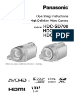 HDC-SD700 HDC-TM700 HDC-HS700: Operating Instructions