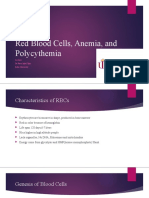 RBC Characteristics, Anemia, Polycythemia