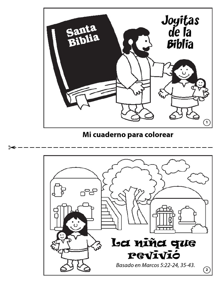 La Hija de Jairo (Para Colorear) | PDF | Jesús | Religión y creencia