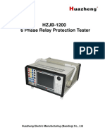 HZJB-1200 6 Phase Relay Protection Tester-User Manual