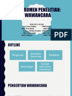 Instrumen Penelitian Wawancara