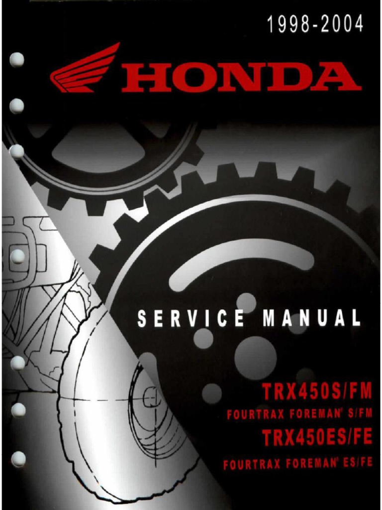 1998-2004) Honda Trx450 Foreman Service Repair Manual | PDF