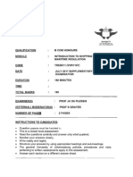 Introduction To Shipping & Maritime Regulation