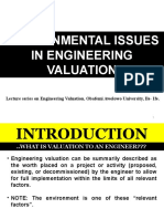 Environmental Issues in Engineering Valuation