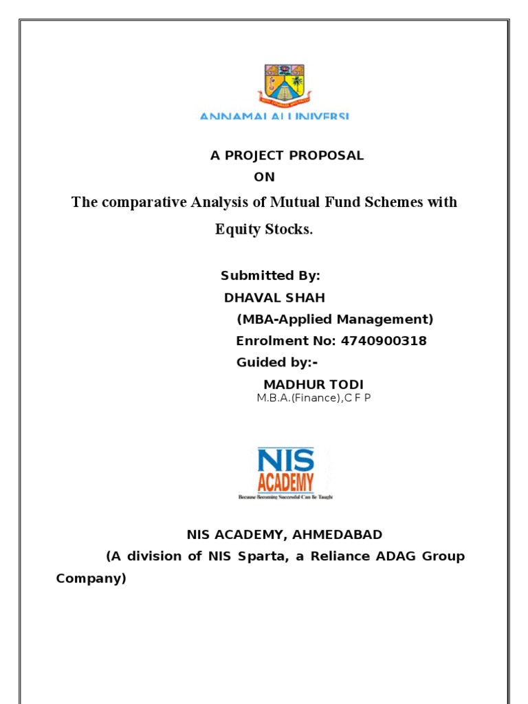 Comparative Analysis of Mutual Funds vs. Stocks | PDF
