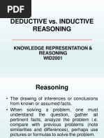 W11 - Reasoning - Deducive and Inductive