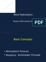 Physics Lec 26 MoreHydrostatics