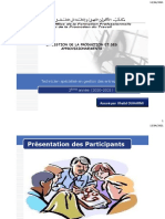 La Gestion de La Production Et Des Approvisionnements