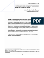 Os Instrumentos Normalizadores (Nob) No Proesso de Descentralização