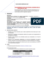 Convocatoria fiscalizadores locales votación Huancavelica 2021