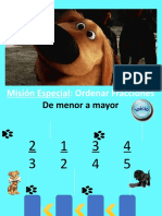 Ordenar fracciones de menor a mayor