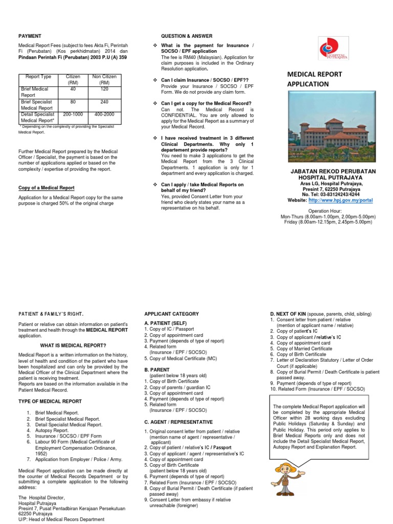 Medical Report Fees and Application Guide | PDF | Medical Record ...