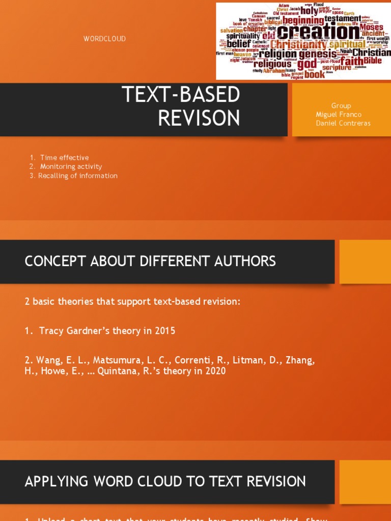 Text-Based Revison: Wordcloud | PDF