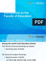 Introduction To The Faculty of Education