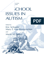 (Current Issues in Autism) Marie M. Bristol, Eric Schopler (Auth.), Eric Schopler, Mary E. Van Bourgondien, Marie M. Bristol (Eds.) - Preschool Issues in Autism-Springer US (1993)