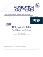 Religion and Film: Part I: History and Criticism