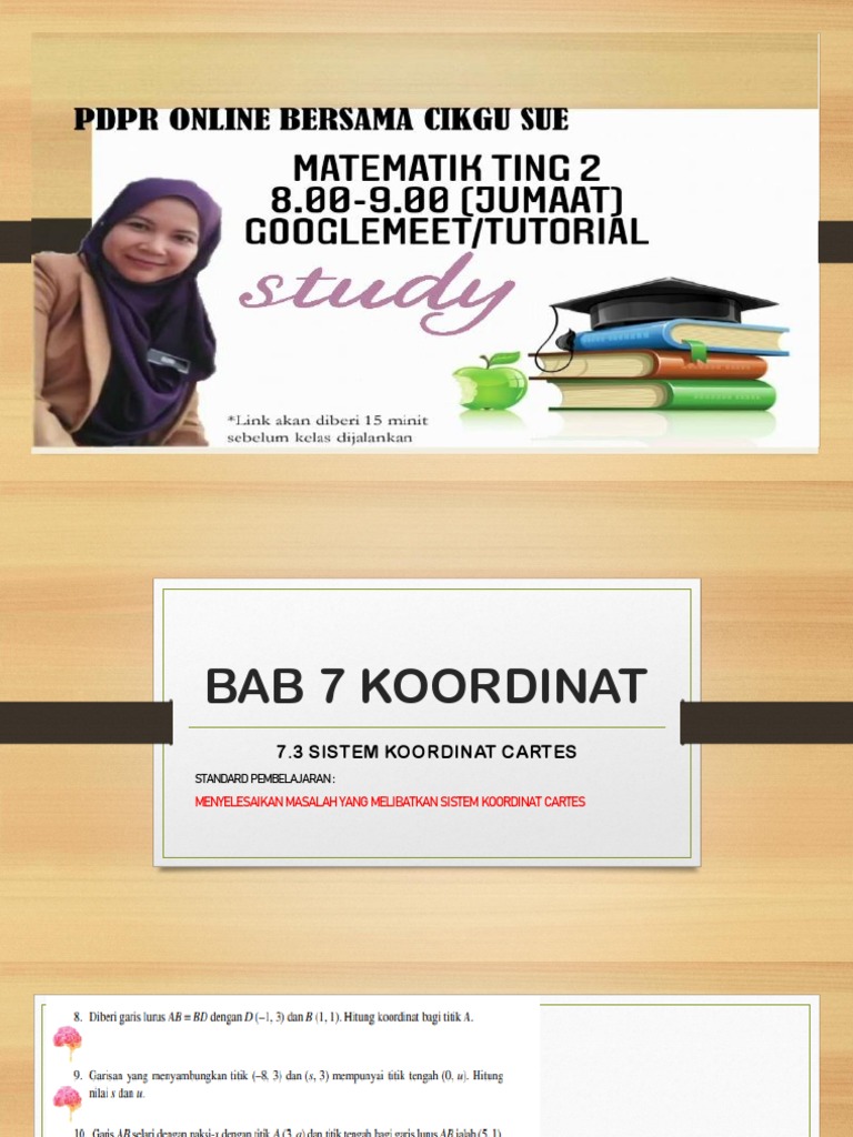 Bab 7 3 Tingkatan 2 Sistem Koordinat Cartes Pdf