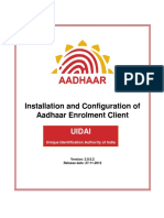 Module3b Installation Configuration of Aadhaar Enrolment Client 17122012