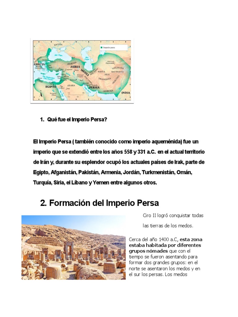 El Imperio Persa Pdf Imperio Aqueménida Ciro El Grande