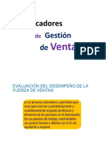 Evaluación de Gestión Comercial - Indicadores de VENTAS