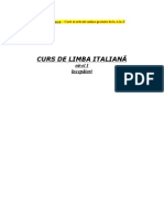 Curs de Italiana PT Incepatori