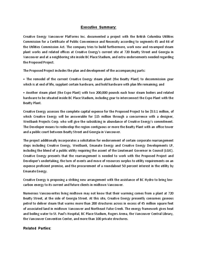 Creative Energy PDF Natural Gas Steam