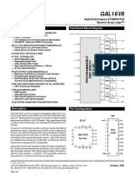 GAL16V8: Features Functional Block Diagram