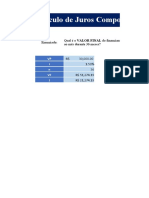 Matemática Financeira - Excel
