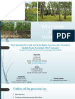 Tree Species Diversity and Socio-Economic Determinants in Farm Agroforestry