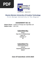 Analysis and Design of Algorithms