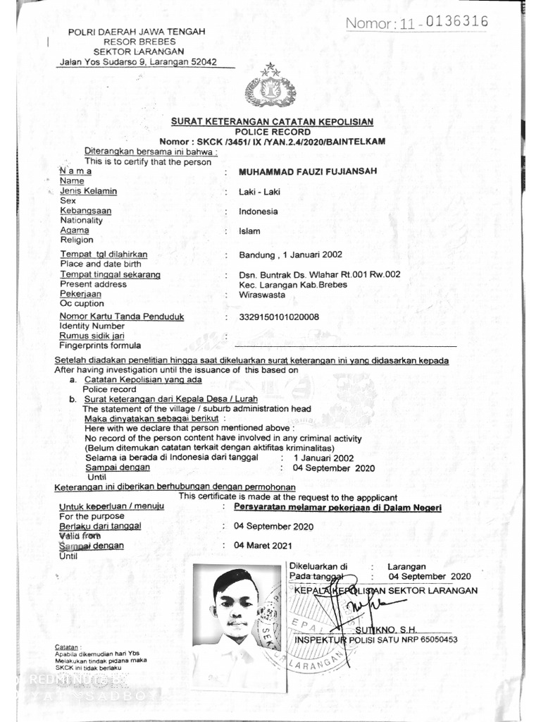 Scan SKCK | PDF