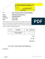 Invoice: To From Subject Invoice No Date