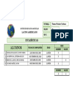 Estadística 6to Grado