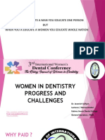 Women in Dentistry Progress and Challenges
