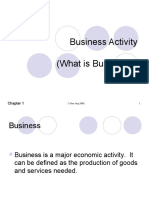 Chapter 1 Business Activity