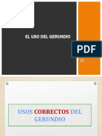 El uso correcto e incorrecto del gerundio en español