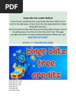 Bingo Blitz Free Credits