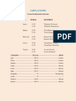 Cursos informática horarios materias