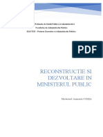 Reconstrucție Și Dezvoltare În Ministerul Public