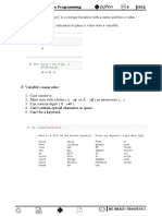 A Variable (Identifier) : Is A Storage Location With A Name and Has A Value. Use The Assignment Statement To Place A Value Into A Variable